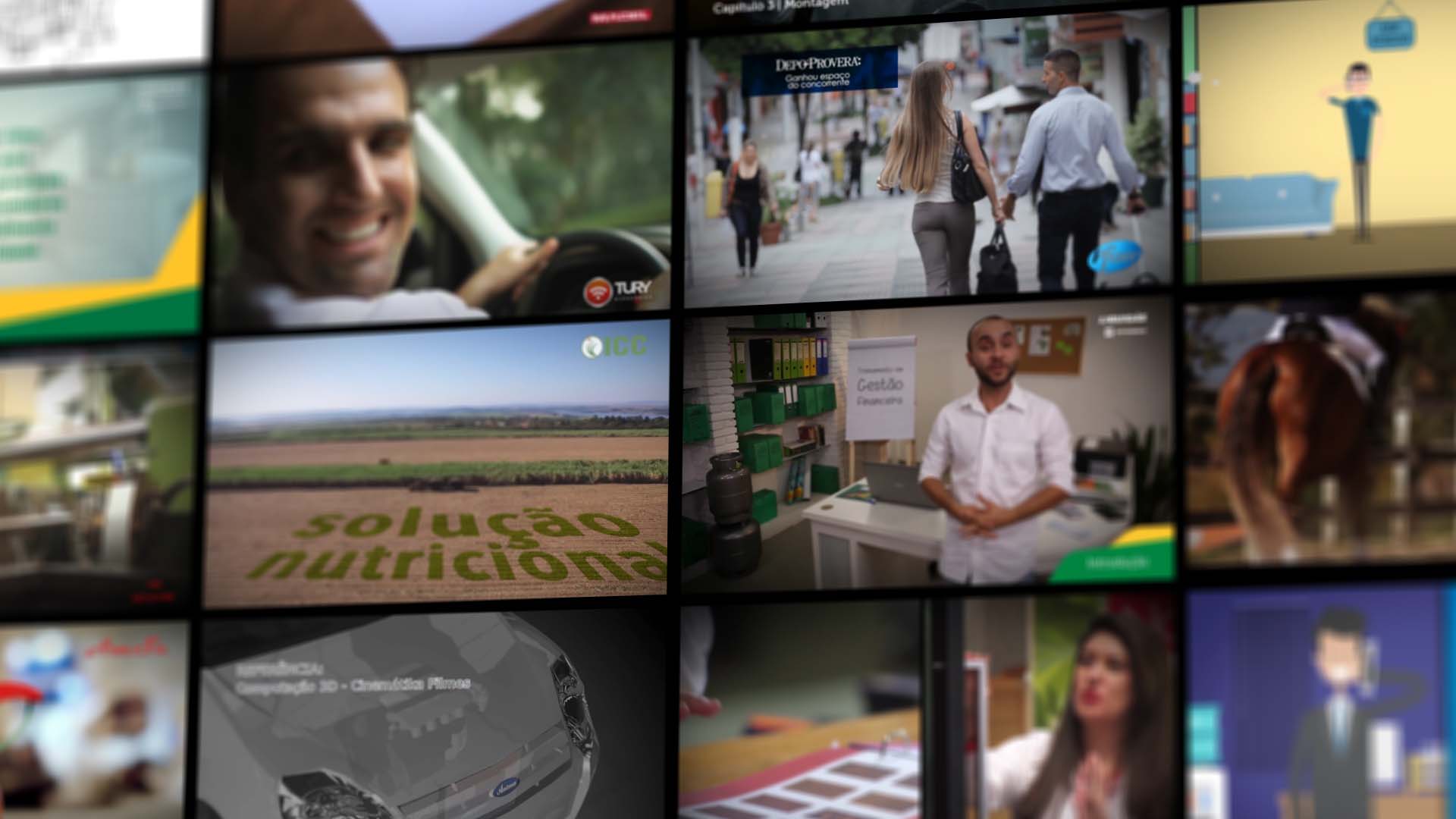 recursos usados em videos